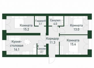 Продаю 3-комнатную квартиру, 80.1 м2, Екатеринбург, Ленинский район