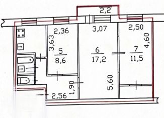 Продаю 3-ком. квартиру, 55 м2, посёлок Стрельна, Стрельнинская улица, 4