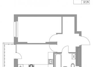 Продам 1-комнатную квартиру, 37.8 м2, Татарстан