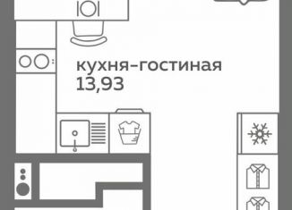 Продам квартиру студию, 21.4 м2, Тюмень, улица Вадима Бованенко, 10