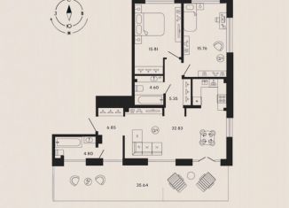 Продам 2-комнатную квартиру, 96.7 м2, Санкт-Петербург, Ремесленная улица, 17литЗ