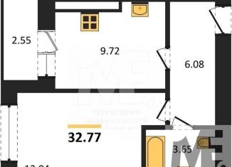 Продается 1-ком. квартира, 32.8 м2, Калининград