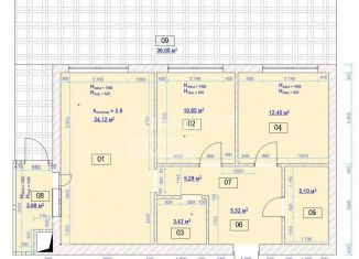 Продам двухкомнатную квартиру, 66.4 м2, Рязанская область, проезд Бульвар Оптимистов, 10