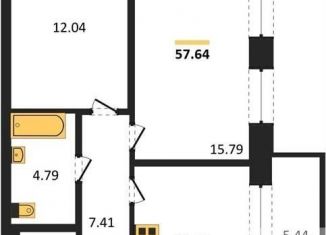 Продам двухкомнатную квартиру, 57.6 м2, Новосибирск, Ипподромская улица, 1/1, метро Площадь Ленина