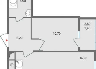 Продажа 2-комнатной квартиры, 47.1 м2, Липецк, ЖК Атмосфера