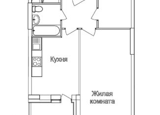 Продается однокомнатная квартира, 53.3 м2, деревня Аристово, Тихий переулок, 1, ЖК Аристово-Митино