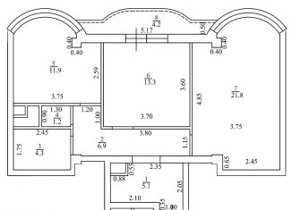 Продам 3-комнатную квартиру, 70 м2, посёлок городского типа Сириус, улица Тюльпанов, 41К, ЖК Солнечный город