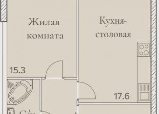 Продам 1-комнатную квартиру, 49.8 м2, Москва, район Тропарёво-Никулино