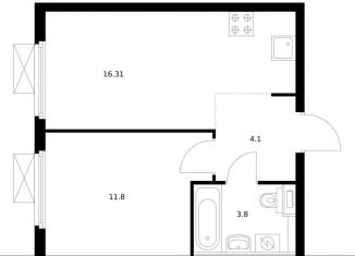 Продается 1-комнатная квартира, 36 м2, Москва, Южнопортовый район