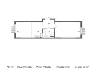 2-комнатная квартира на продажу, 48.2 м2, Московская область, жилой комплекс Мытищи Парк, к4