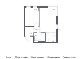 Продам однокомнатную квартиру, 40.8 м2, поселение Рязановское, жилой комплекс Подольские Кварталы, к1