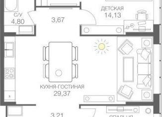 Продаю 2-ком. квартиру, 84 м2, Москва, станция Шелепиха, Шелепихинский тупик