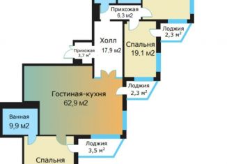 Продается трехкомнатная квартира, 211 м2, Москва, улица Архитектора Власова, 6, ЖК Вавилово