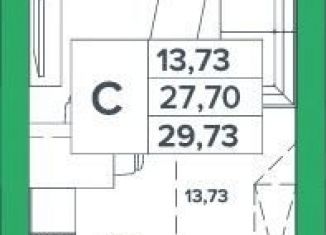 Продаю 1-комнатную квартиру, 27.7 м2, село Зубово, ЖК Зубово Лайв Гарден, улица Игоря Талькова, 6