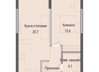 Продажа 1-комнатной квартиры, 43 м2, Татарстан