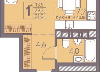 Продаю квартиру студию, 31 м2, Пермь