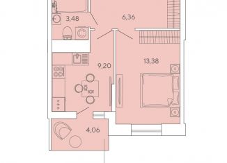 Продажа 1-комнатной квартиры, 34.5 м2, Ленинградская область