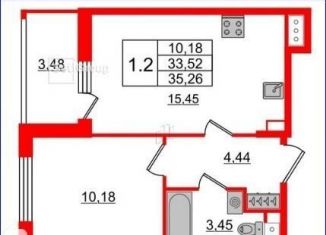 Продажа однокомнатной квартиры, 35.3 м2, Санкт-Петербург, Дворцовая площадь, Центральный район
