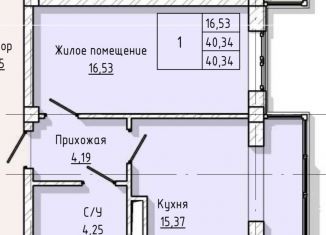 Продажа 1-комнатной квартиры, 40.3 м2, Нальчик, улица А.А. Кадырова, 2, ЖК Молодёжный