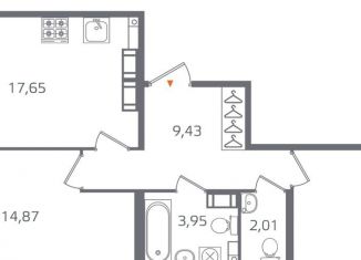 2-комнатная квартира на продажу, 66.3 м2, Санкт-Петербург, муниципальный округ Финляндский
