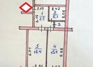 Сдается 1-ком. квартира, 47 м2, Валдай, Песчаная улица, 20