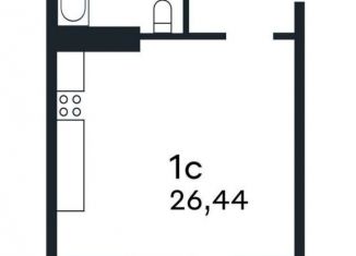 Продам квартиру студию, 26 м2, Екатеринбург, улица Академика Парина, 13, метро Чкаловская