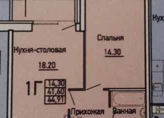 Продается 1-комнатная квартира, 41.6 м2, Екатеринбург, ЖК Балтийский, улица Академика Вонсовского, 21