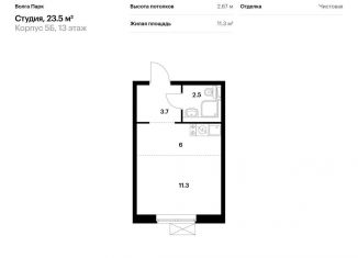 Продажа квартиры студии, 23.5 м2, Ярославль, Фрунзенский район
