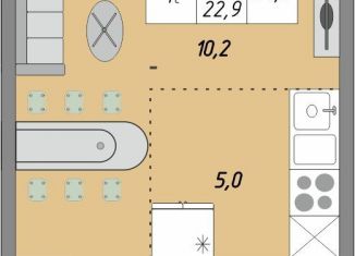 Продается однокомнатная квартира, 24.9 м2, Оренбург, жилой комплекс Осенний Лист, 1, ЖК Осенний Лист