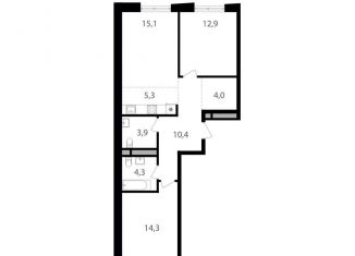 Продам трехкомнатную квартиру, 70.2 м2, Москва, 1-й Кирпичный переулок, 17А, район Соколиная Гора