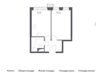 Продам однокомнатную квартиру, 34.1 м2, городской округ Красногорск, жилой комплекс Спутник, к13