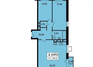 3-ком. квартира на продажу, 80.6 м2, Москва, Берёзовая аллея, 19к6, ЖК Легендарный квартал