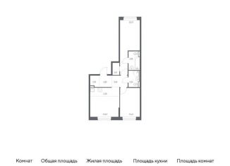 Продажа 2-ком. квартиры, 61.3 м2, Санкт-Петербург