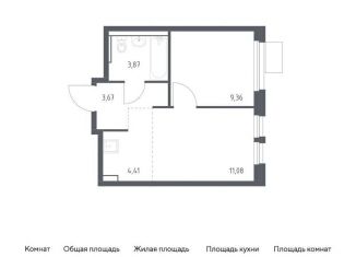 Продаю 1-комнатную квартиру, 32.4 м2, Московская область, квартал Ивакино, 2к1