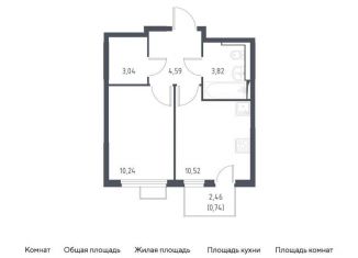1-комнатная квартира на продажу, 33 м2, Москва, проезд Воскресенские Ворота, метро Бунинская аллея