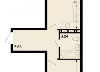 1-комнатная квартира на продажу, 42 м2, Краснодар
