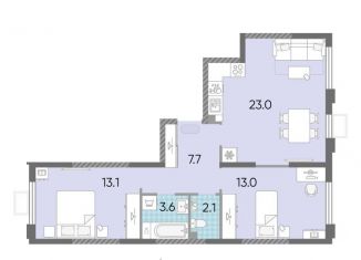 Продается двухкомнатная квартира, 62.5 м2, Москва, метро Солнцево, жилой комплекс Лучи, к15