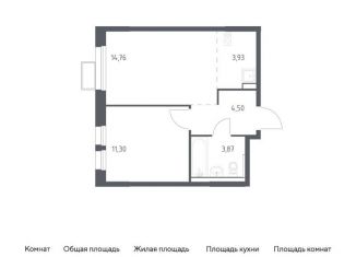 Продажа 1-комнатной квартиры, 38.4 м2, Химки, жилой комплекс Квартал Ивакино, к2