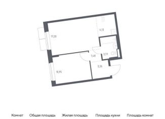 Продаю однокомнатную квартиру, 40.8 м2, поселение Рязановское, жилой комплекс Подольские Кварталы, к2