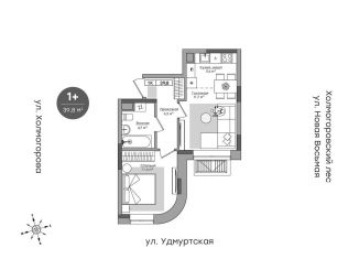 Продажа 1-ком. квартиры, 39.8 м2, Ижевск
