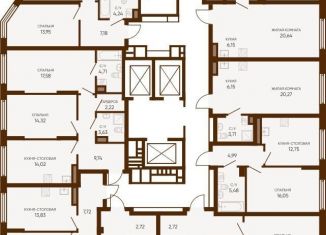 Продажа 2-комнатной квартиры, 58.9 м2, Екатеринбург, улица Ляпустина, 1А, улица Ляпустина