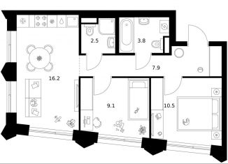 Продажа 2-комнатной квартиры, 50 м2, Москва, ЗАО