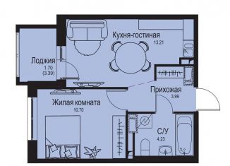 Продается 1-ком. квартира, 33.8 м2, деревня Новосергиевка