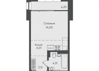 Продается 1-комнатная квартира, 31.6 м2, Иркутск, ЖК Новые Горизонты