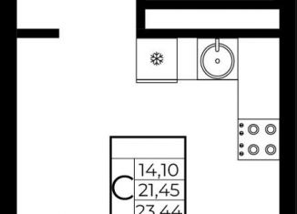 Продается квартира студия, 23.4 м2, Краснодарский край, жилой комплекс Европа Клубный Квартал 9, лит1