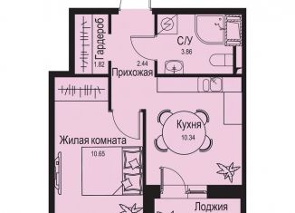 Продажа 1-комнатной квартиры, 30.5 м2, деревня Новосергиевка