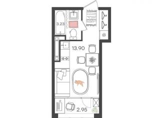 Продам 1-ком. квартиру, 20.1 м2, Нижний Новгород, метро Комсомольская