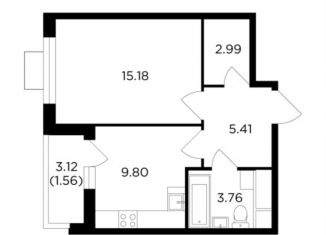 Продается 1-комнатная квартира, 38.7 м2, Одинцово, жилой комплекс Одинград квартал Семейный, 5