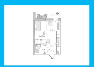 Квартира на продажу студия, 24.7 м2, Санкт-Петербург