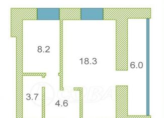 Продам 1-ком. квартиру, 36 м2, Тюменская область, улица Максима Горького, 10к1